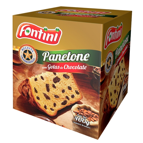 PANETONE CHOCOLATE FONTINI CX 400 GR