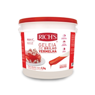 Rich's Geleia de Brilho Vermelha - Balde 4,5Kg