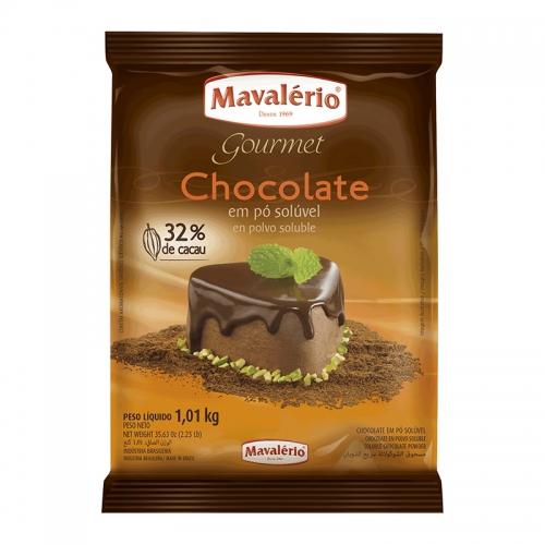 Chocolate em pó 32% Mavalério 1kg