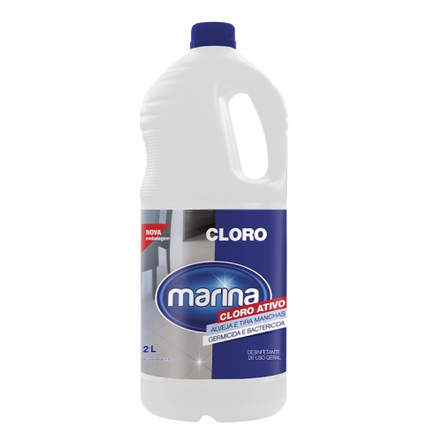 Cloro Marina - Caixa com 6 uni. de 2 Litros