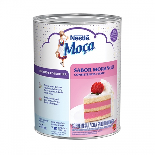 Cobertura e Recheio de Morango Nestlé 2,6kg