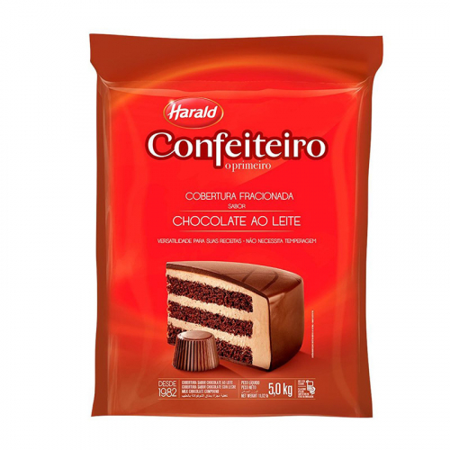 Barra de Chocolate Confeiteiro ao Leite 5kg