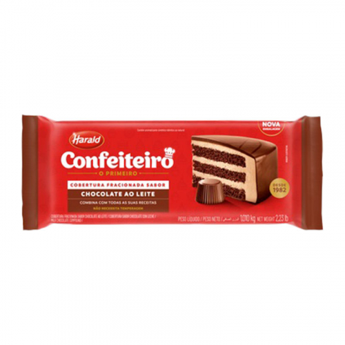 BARRA CHOCOLATE CONFEITEIRO AO LEITE 1,01 KG