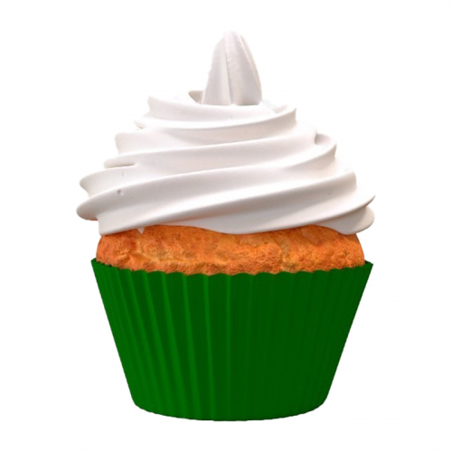 Forma Cupcake Verde Bandeira Mago 45 uni.