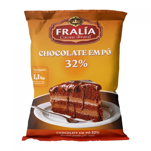 CHOCOLATE EM PÓ 32% FRALIA 1,1 KG