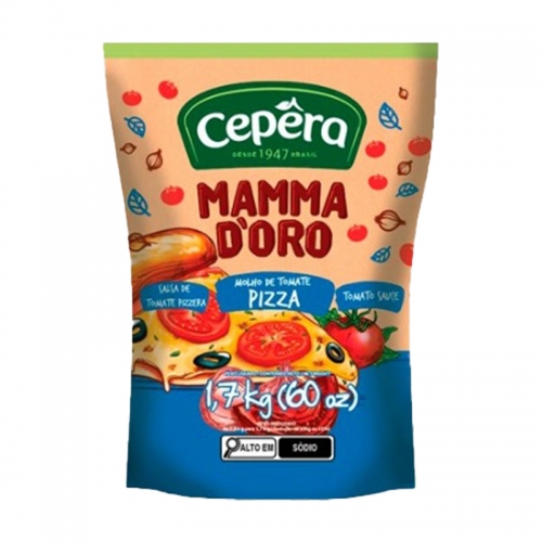 MOLHO PIZZA MAMMADORO CEPERA 1,7 KG