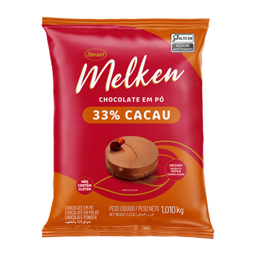 CHOCOLATE EM PÓ 33% MELKEN 1,01 KG