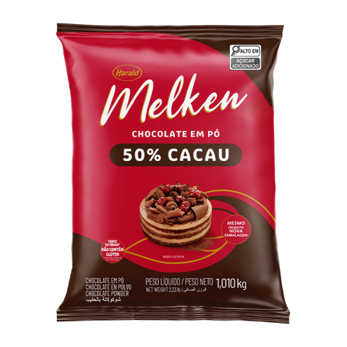 CHOCOLATE EM PÓ 50% MELKEN 1,01 KG