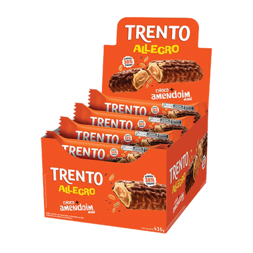 CHOCOLATE TRENTO ALLEGRO C/AMENDOIM 16/26 GR 