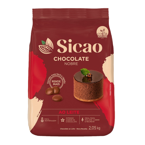 CHOCOLATE GOTAS MOEDA AO LEITE SICAO 2,05 KG