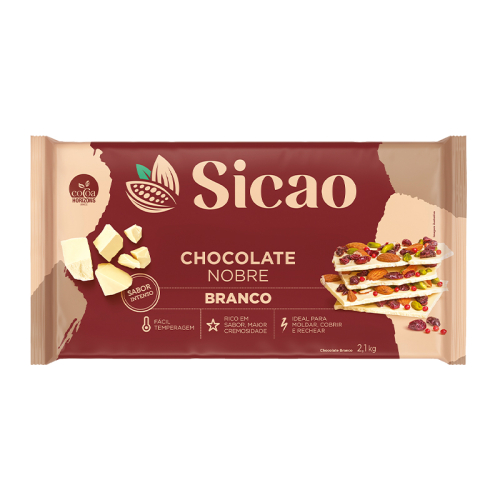 Barra Chocolate Sicao Barry Branca 2,1 Kg