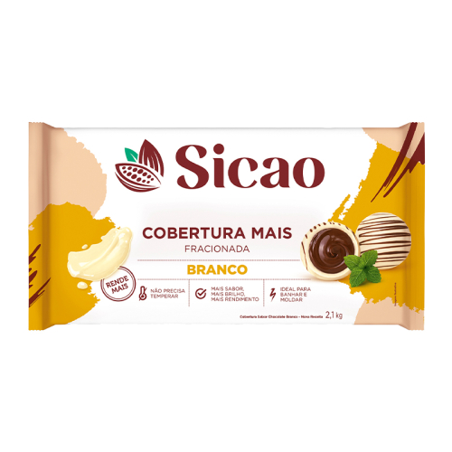 Barra Chocolate Sicao Hidro Branco 2,1kg