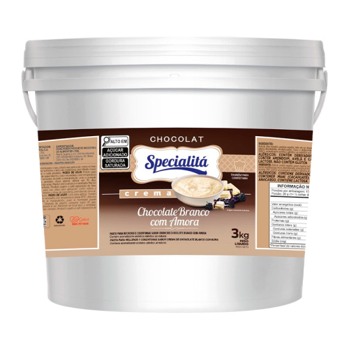 SPECIALITÁ CREME CHOCOLATE BRANCO COM AMORA 3 KG