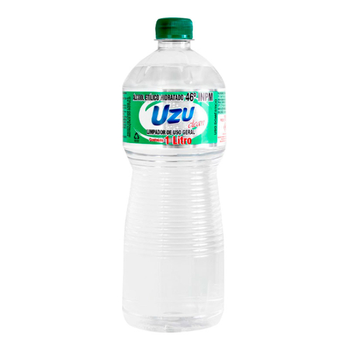 ÀLCOOL ETÍLICO HIDRATADO 46º UZU CLEAN 12/1 LT