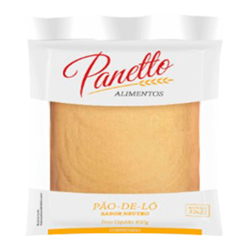 PÃO DE LÓ NEUTRO RETANGULAR PANETTO 6/650 GR