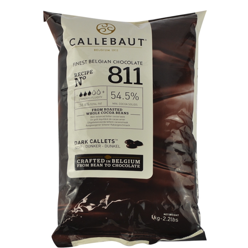 Gotas de Chocolate 54,5% Amargo Callebaut 1 kg