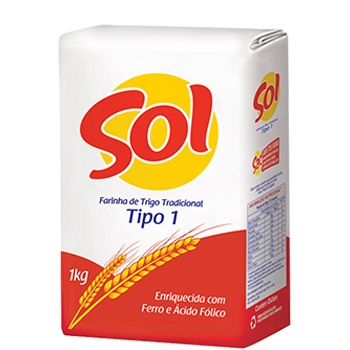 Farinha de Trigo Especial Sol Tipo 1 - 10 und. 1kg