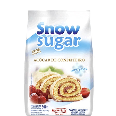 Açúcar de Confeiteiro Impalpável Mavalério 500 grs