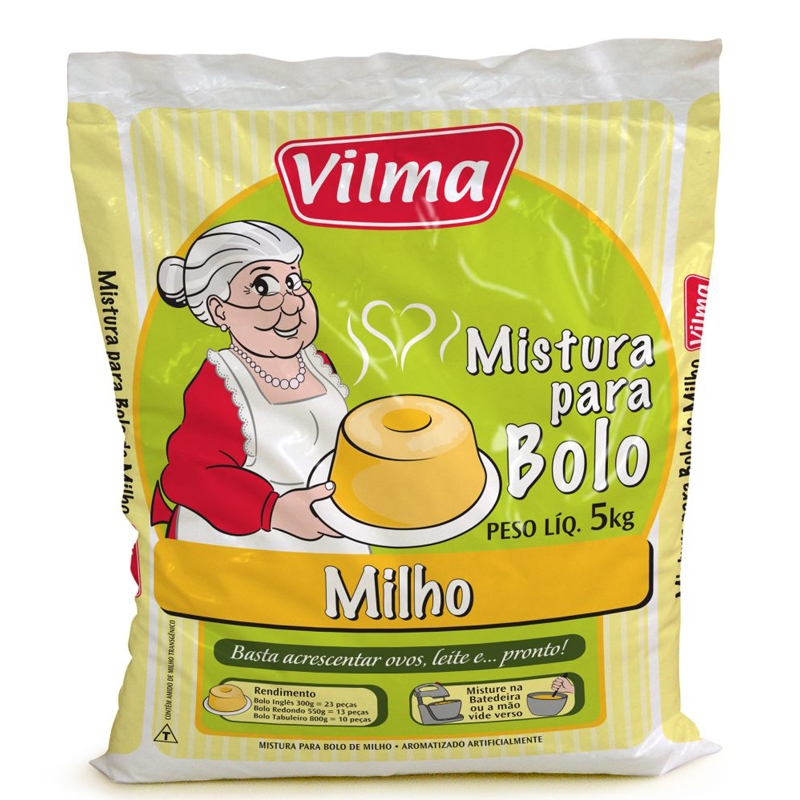 Mistura para Bolo Vilma Sabor Milho Verde 5Kg