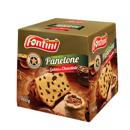 PANETONE CHOCOLATE FONTINI CX 18/400 GR