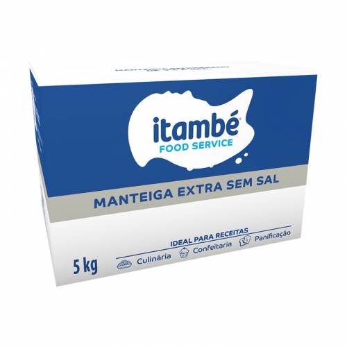 MANTEIGA S/SAL ITAMBE CAIXA 5 KG