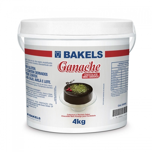 GANACHE CHOC M/AMARGO BAKELS 4 KG