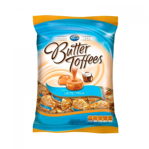 BALA BUTTER TOFFEES AO LEITE 500 GR
