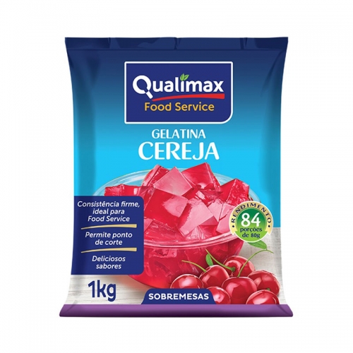 Gelatina Qualimax 1kg Cereja