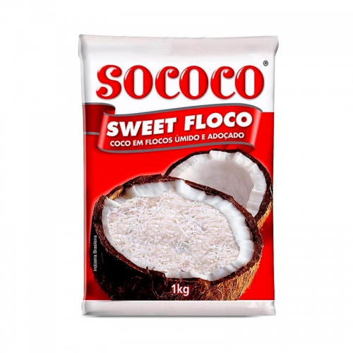 COCO QUEIMADO FLOCOS SOCOCO 1 KG