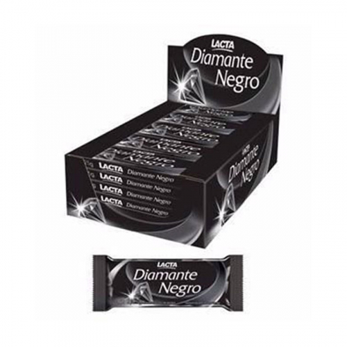 Chocolate Diamante Negro Lacta - caixa 20 uni. de 20grs