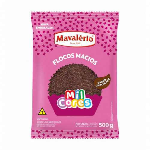 GRANULADO FLOCOS CHOCOLAT MIL CORES 500GR