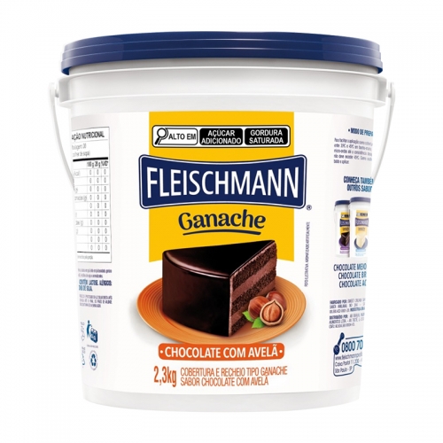 GANACHE CHOCOLATE  COM AVELA FLEISCHMANN 2,3 KG