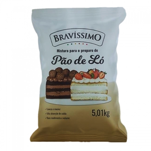 PRÉ MISTURA PÃO DE LÓ CHOCOLATE BRAVÍSSIMO 5,01K