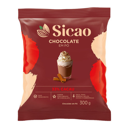 CHOCOLATE EM PÓ 33% SICAO 1,01 KG