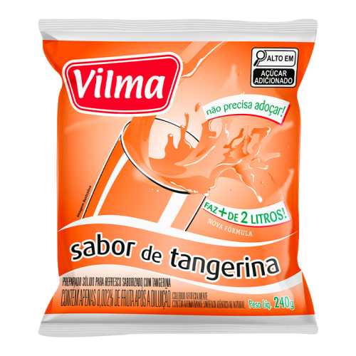 Refresco Vilma Sabor Tangerina - Fardo 12 uni. de 240grs