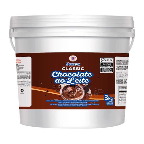 SELECTA CLASSIC CREME CHOCOLATE AO LEITE 3 KG