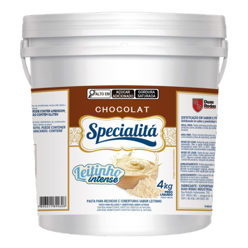 SPECIALITÁ CHOCOLAT LEITINHO INTENSE 4KG