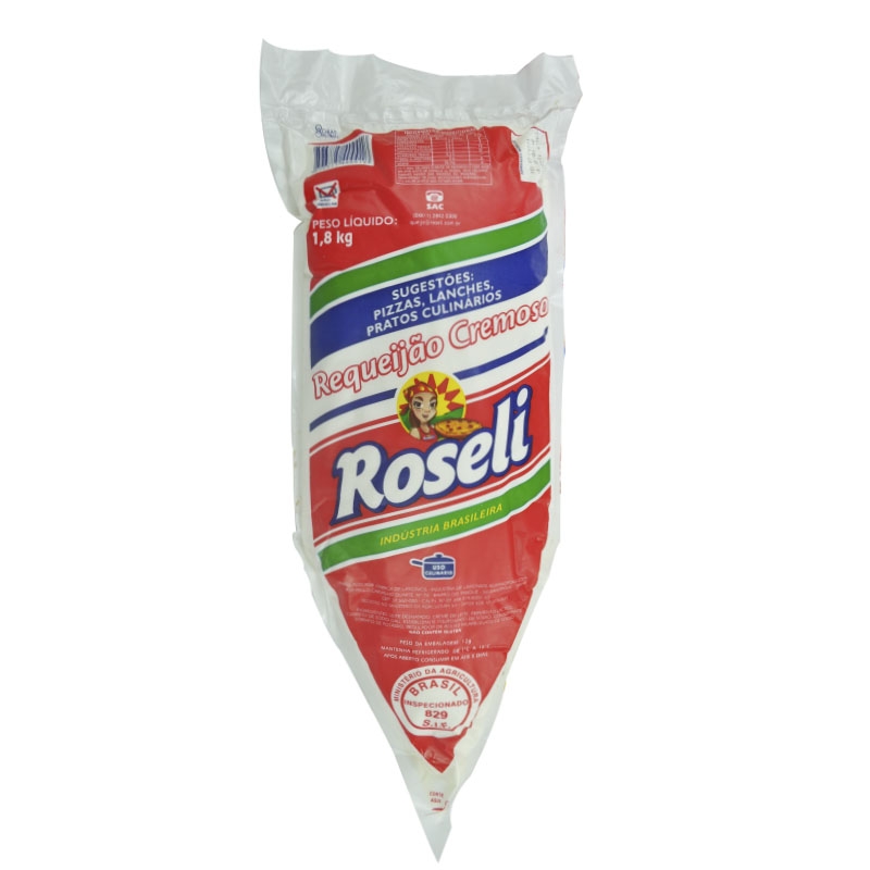 Requeijão Cremoso Roseli 1,8kg