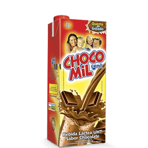 p_Achocolatado Chocomil - caixa com 12 uni. de 1lt