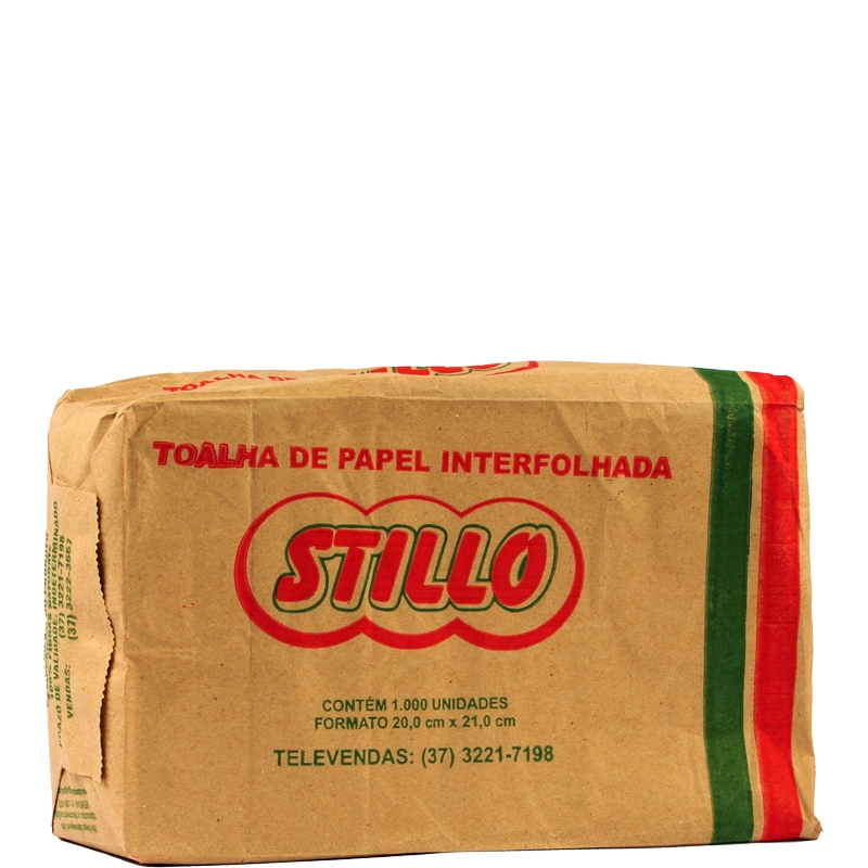 Papel Toalha Pardo - Pacote com 1000 unidades