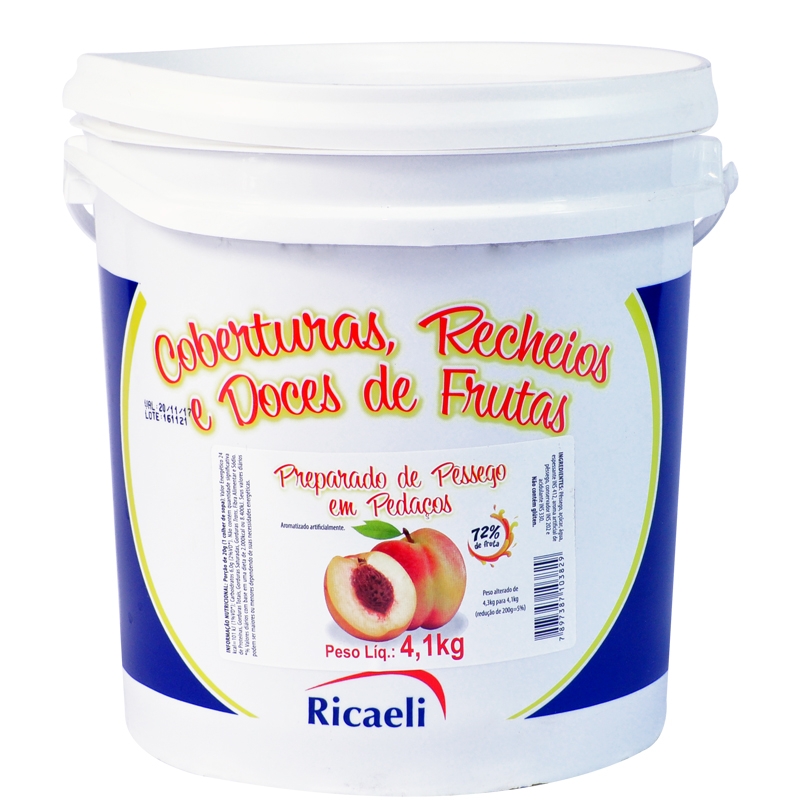Polpa de Pêssego Ricaeli 4,1kg