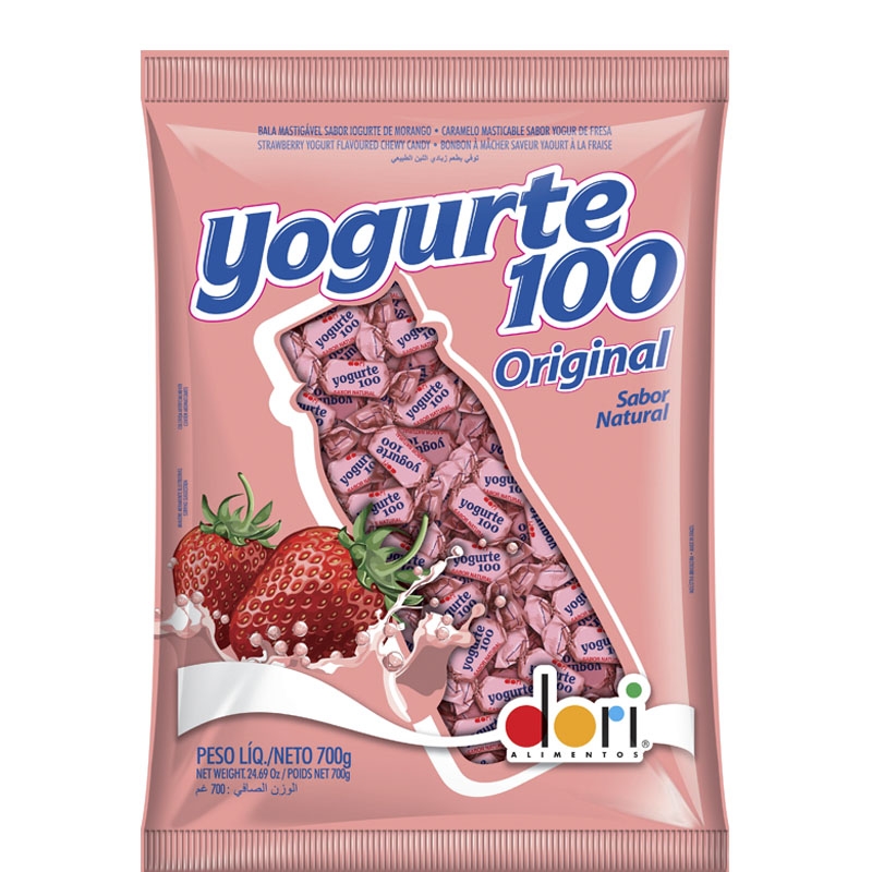 Bala Yogurte 100  Mastigável 600grs