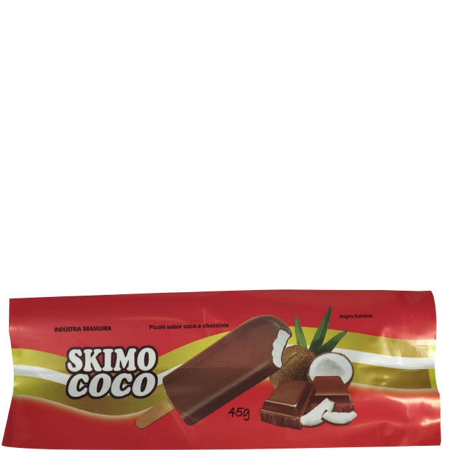 Saquinho Picolé Perolizado Skimo Coco 1Kg Riacho