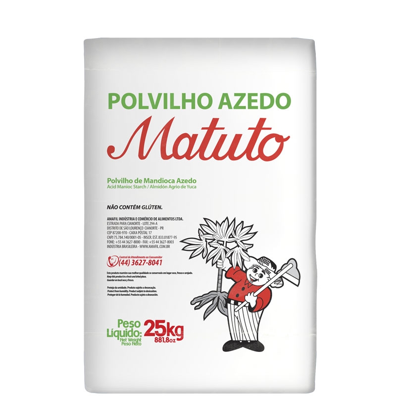 Polvilho Azedo Matuto (Amafil) 25 Kg