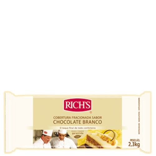 Barra de Chocolate Branco Rich's 2,3Kg