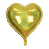 BALÃO META SÃO ROQUE CORAÇÃO DOURADO 45 CM