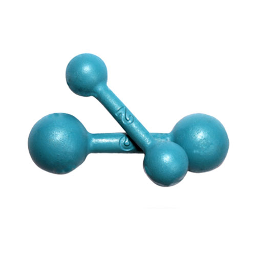 Halter Bola 1/2 kg Pintado (Preta / Azul) | Base Representações