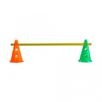 Kit Cone 50 cm com Barreira (2 Cones e 1 Barreira) | Base Representações