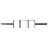 Barra Maciça Cromada Recartilhada H Com  Lock Press Mini | Base Representações