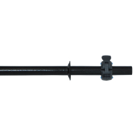 Barra Oca Kit Pump 1,3m Pintura Preta Com Lock Press Mini Pump | Base Representações